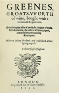 Profile Picture of Greene's Groats-Worth of Witon Wikipedia