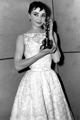 Profile Picture of White floral Givenchy dress of Audrey Hepburnon Wikipedia