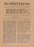 Profile Picture of The Spectator (1711) - Wikipediaon Wikipedia