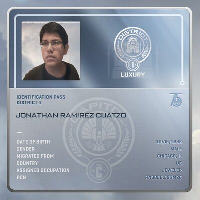 Profile Picture of Jonathan Cuatzo (@HungerGamesGuy2) on Twitter