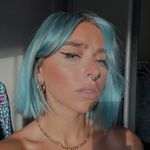 Profile Picture of Hannah Kay Valentina (@blue.haired.barber) on Instagram