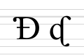 Profile Picture of D with hook and tailon Wikipedia