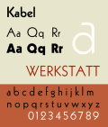 Profile Picture of Kabel (typeface)on Wikipedia
