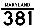 Profile Picture of Maryland Route 381on Wikipedia