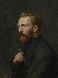 Profile Picture of Vincent van Gogh (Russell painting)on Wikipedia