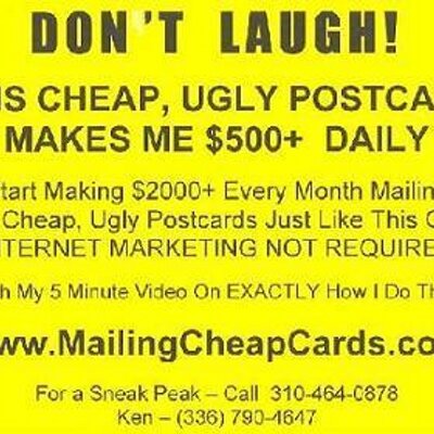 Profile Picture of Ken Clifton (@mailcheapcards) on Twitter