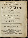 Profile Picture of Philosophical Transactions of the Royal Societyon Wikipedia