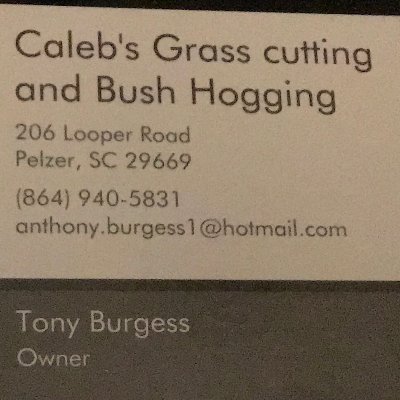 Profile Picture of Caleb's Grass Cutting And Bush Hogging (@caleb_grass) on Twitter