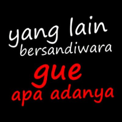 Profile Picture of Gue Dan Loe Beda (@gueDanLoe_beda) on Twitter