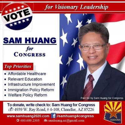 Profile Picture of Sam Huang For Arizona (AZ) (@samhuang_az) on Twitter