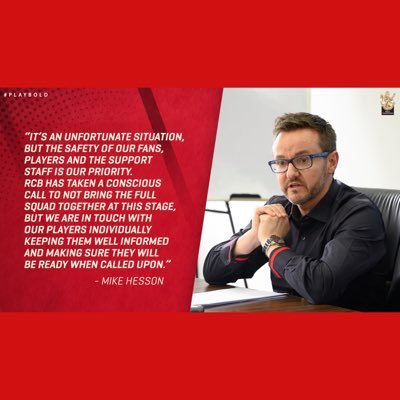 Mike Hesson - Twitter Profile Picture of Mike Hesson (@CoachHesson) on Twitter