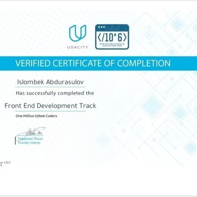 Profile Picture of Islombek Abdurasulov (@IslombekAbdura3) on Twitter