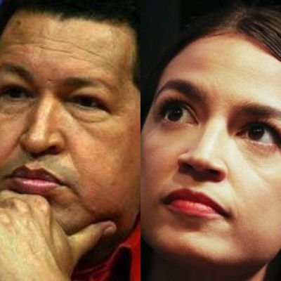 Profile Picture of Alexandria Ocasio-Chavez (parody) (@AOChavezz) on Twitter