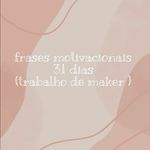 Profile Picture of 𝕔𝕠𝕟𝕥𝕒 𝕡𝕒𝕣𝕒 𝕦𝕞 𝕥𝕣𝕒𝕓𝕒𝕝𝕙𝕠 ✰ (@frasesmotivacionais31_) on Instagram