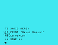 Profile Picture of TI BASIC (TI 99/4A)on Wikipedia