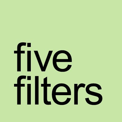 FiveFilters.org ⏳ - Twitter Profile Picture of FiveFilters.org ⏳ (@fivefilters) on Twitter