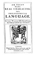 Profile Picture of An Essay Towards a Real Character, and a Philosophical Languageon Wikipedia
