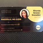 Profile Picture of Rhonda Graves-Snowden_Realtor (@rhondamovesmd) on Instagram