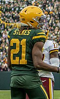 Profile Picture of Eric Stokes (cornerback)on Wikipedia