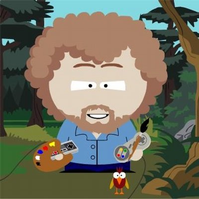 Profile Picture of Joshua Burk (@AfroBobRoss) on Twitter