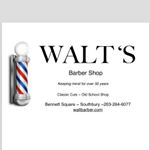 Profile Picture of Walt’s Barber Shop (@waltsbarbershopbennettsquare) on Instagram
