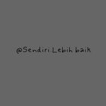 Profile Picture of ruang sendiri (@sendiri.lebihbaik) on Instagram