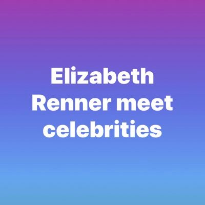 Profile Picture of Elizabeth Renner (@Meettingcelebs) on Twitter