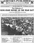 Profile Picture of King–Crane Commissionon Wikipedia